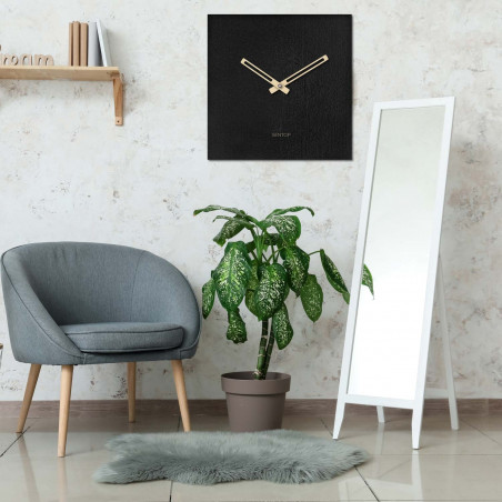 Minimalistické hodiny na zeď - Sentop čtverec | HDFK036 | dřevěné