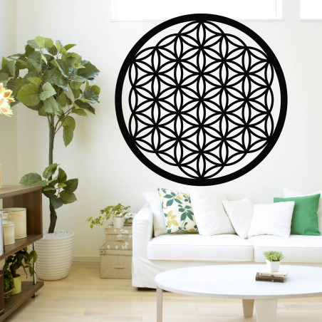 Dřevěná nástěnná dekorace Květ života, posvátná geometrie mandala. Dřevěná nástěnná dekorace Květ života, posvátná geometrie mandala.