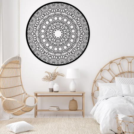 Elegantní dřevěná mandala - Exkluzivní dřevěné dásněné dekorace do obývacího pokoje