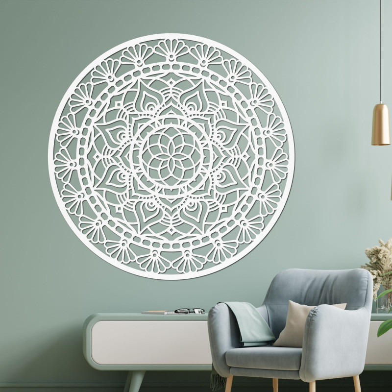 Dřevěná mandala na zeď - Aura Design