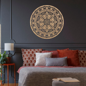 Dřevěná mandala na zeď - Aura Design 2