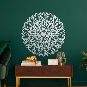 Dřevěná nástěnná mandala tančící květina - ORPEROF 2