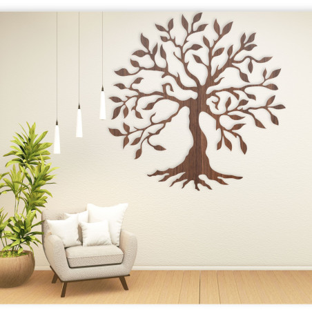 Dřevěný obrázek - tupování větví života Dřevěný obrázek - tupování větví života