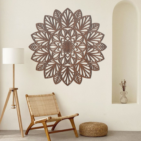 Dřevěná mandala na zeď Dřevěná mandala na zeď