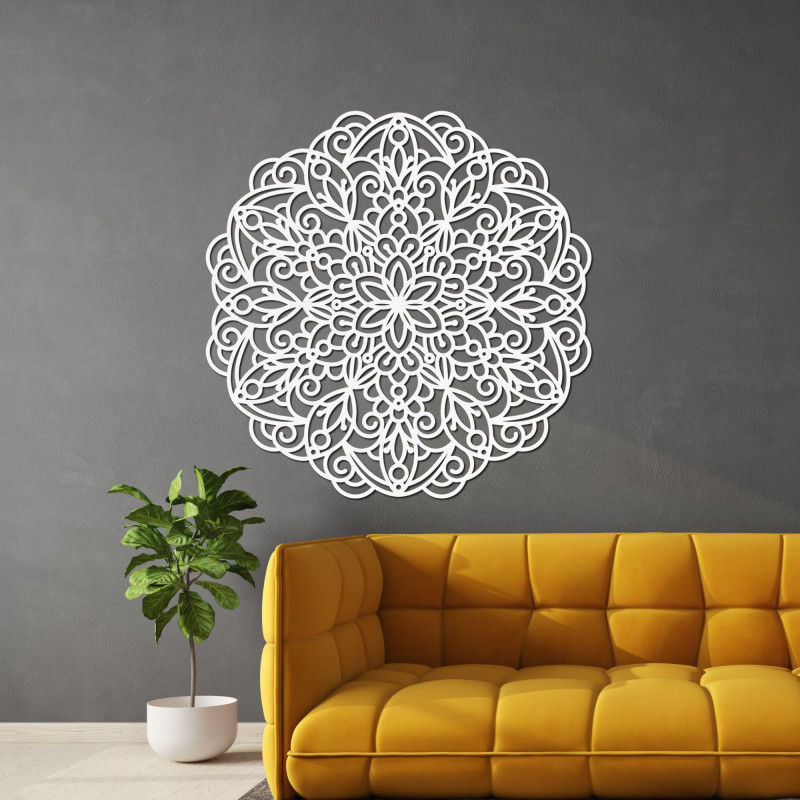 Dřevěná mandala na zeď - symbol harmonie a rovnováhy