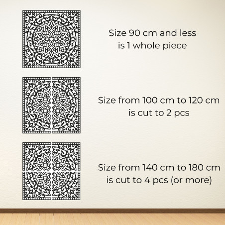 Dřevěná mandala na zeď - SYRRENA