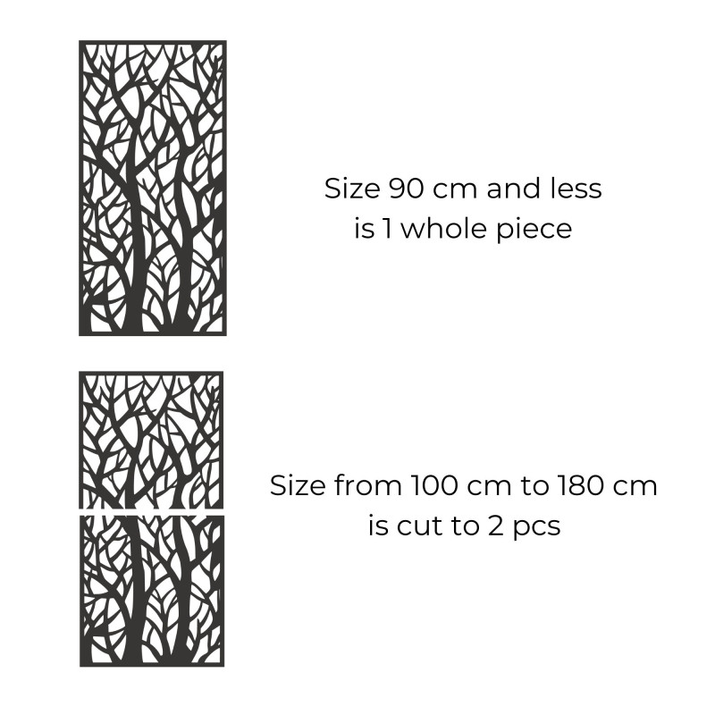 Dekorativní panelová malba lesních siluet - MONY