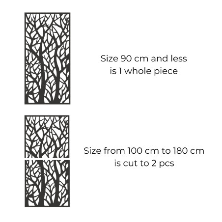 Dekorativní panelová malba lesních siluet - LYDIO