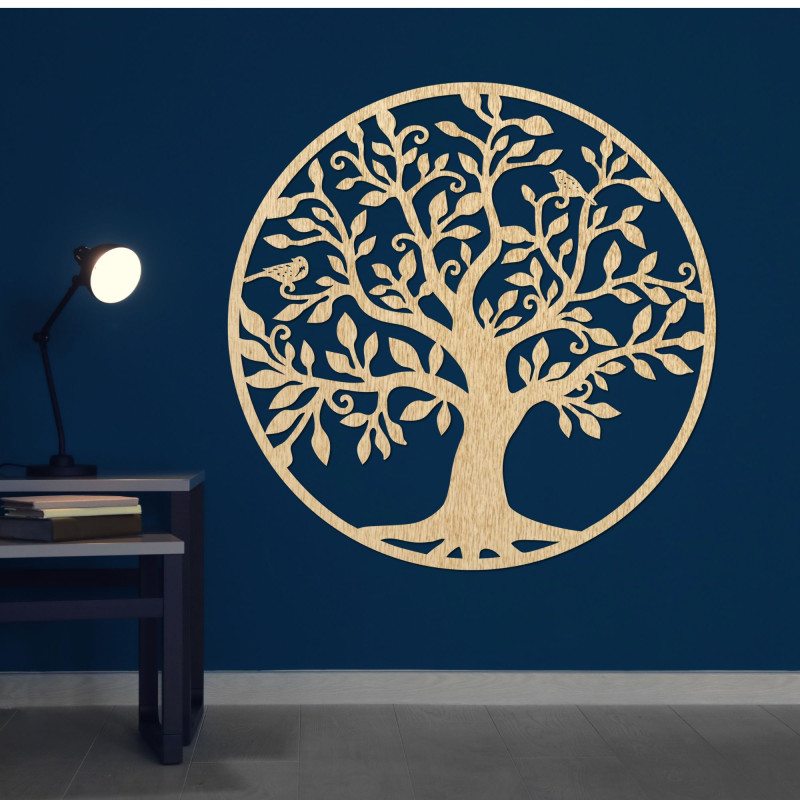 Dřevěná dekorace stromu života