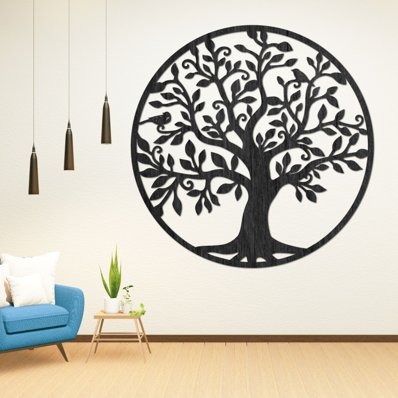 Dřevěný obraz strom života