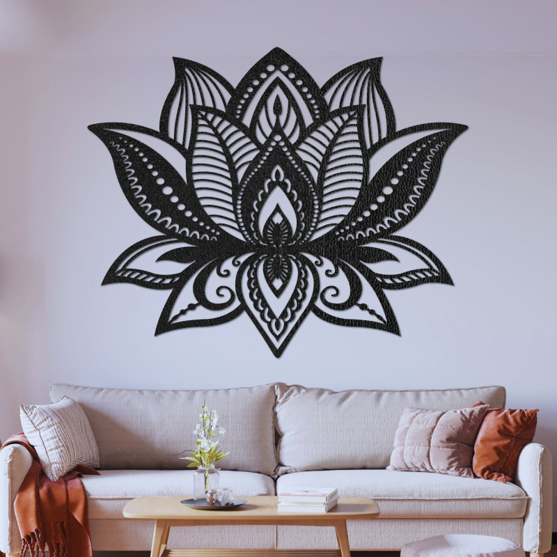 Dřevěná dekorace na stěnu mandala - FLORALIS