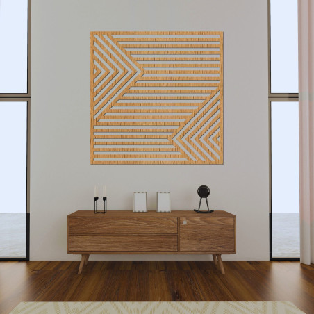 Dřevěná dekorace na zeď - LINEA