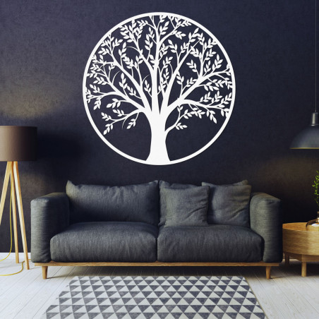 Moderní dřevěný strom života na zeď do elegantního interiéru