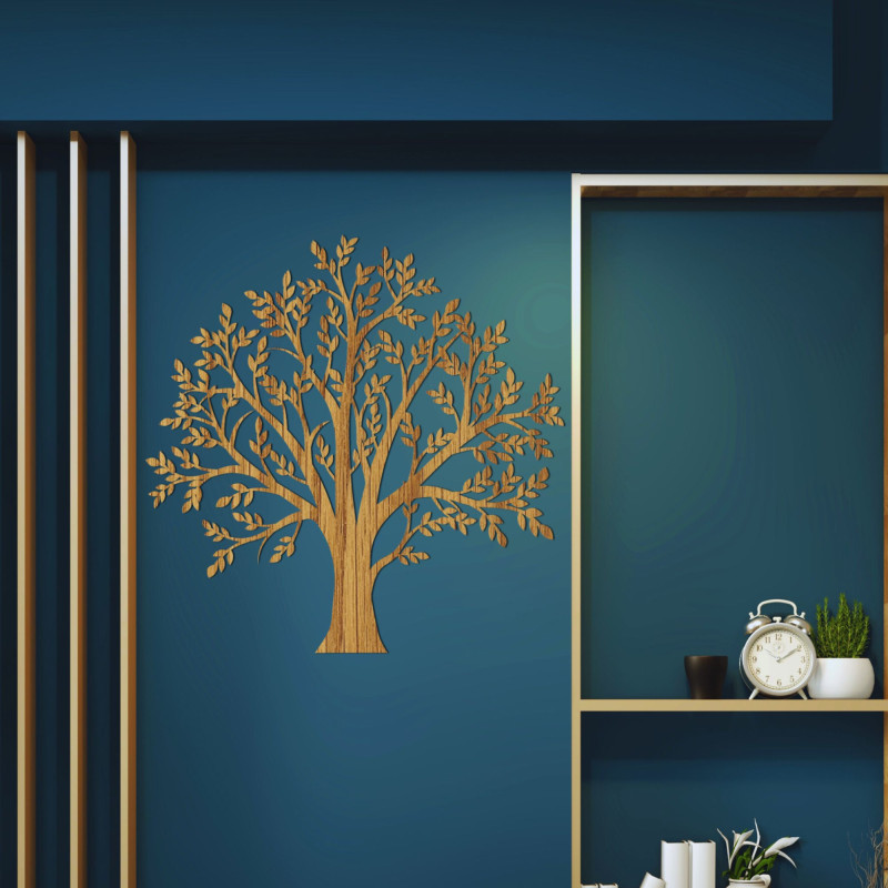 Moderní dřevěná dekorace Strom života dodá interiéru přírodní styl a eleganci