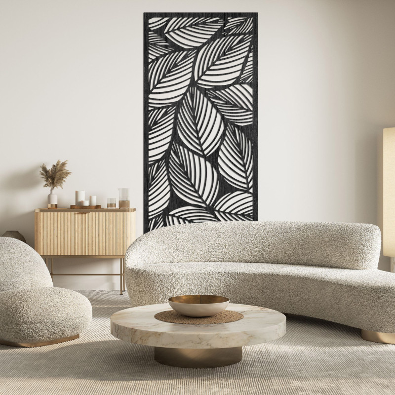 Design s motivem listů přináší do interiéru nádech přírody a lehkosti.