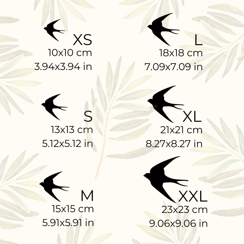 Dřevěné dekorace na zeď letící ptáci - FLOCK