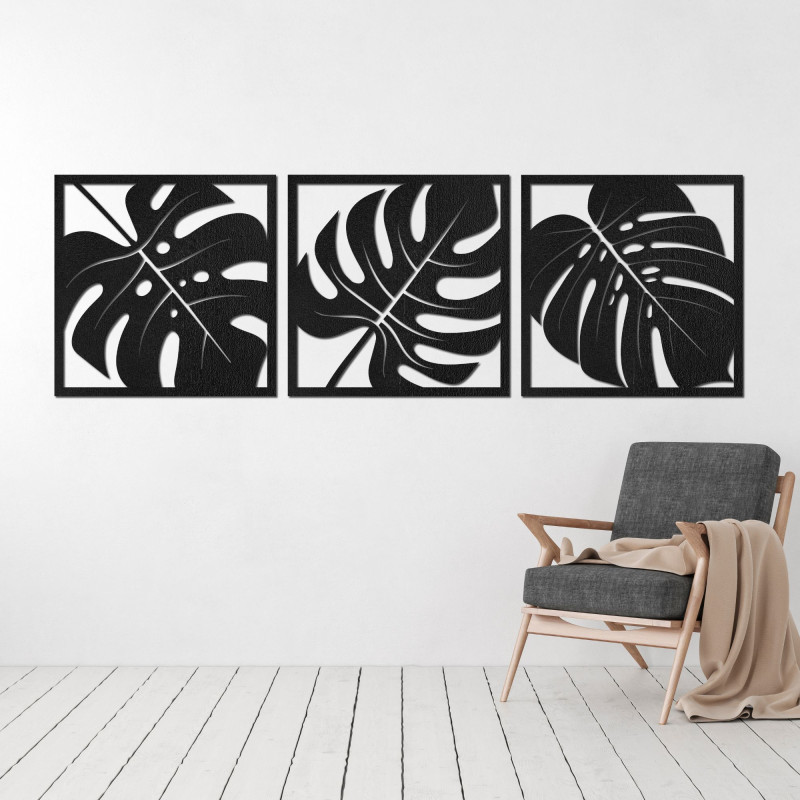Přírodní nástěnná dekorace monstera - SELERE