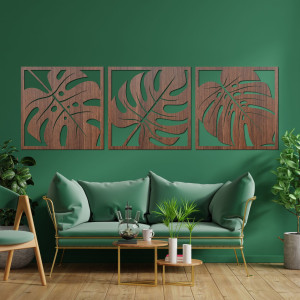 Přírodní dekorace na zeď monstera - SELERE 2