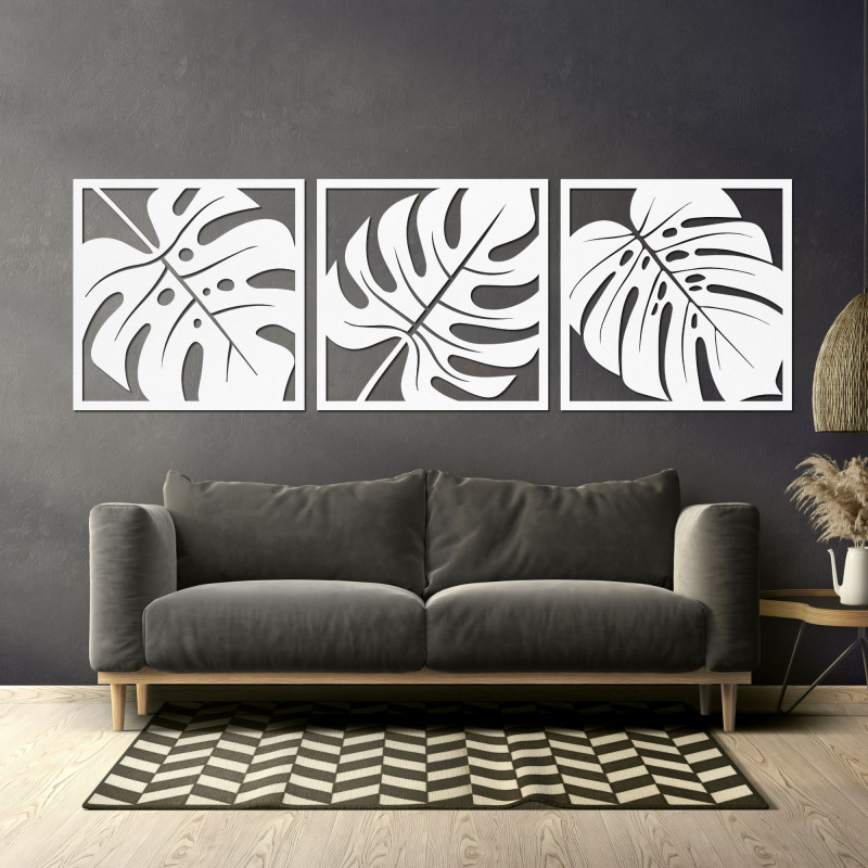 Přírodní nástěnná dekorace monstera - SELERE