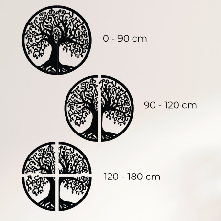 Dřevěný Strom života na zeď symbolizující harmonii, růst a silné rodinné kořeny