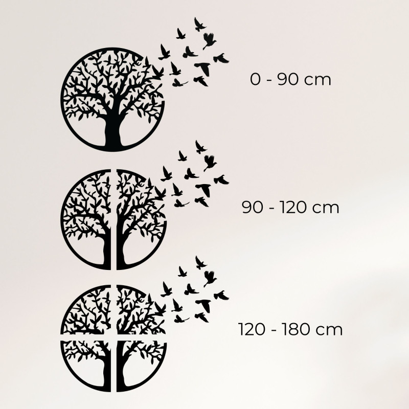 Dřevěný nástěnný obraz Strom života: Rustikální bytový dekorační panel