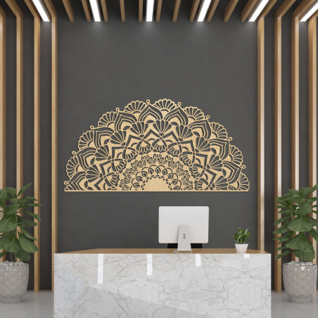 Dřevěná mandala na zeď - LUMIS