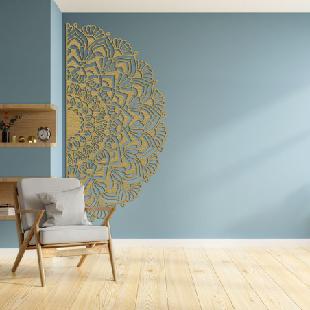 Dřevěná mandala na zeď - LUMIS