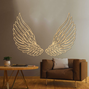 Dřevěná nástěnná dekorace andělská křídla - ANGELIC 2