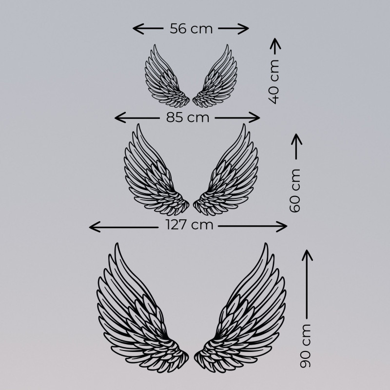 Tato dřevěná dekorace na zeď v podobě andělských křídel symbolizuje svobodu, ochranu a lehkost.