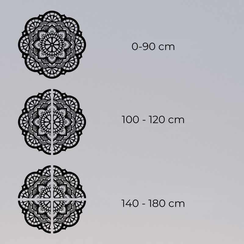 Dřevěná nástěnná dekorace mandala light - LUMINA