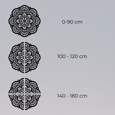 Nástěnný dřevěný obraz mandala světlo života - LUMEN