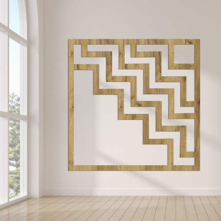 Geometrická dekorace na zeď čtvercová - SUQARE