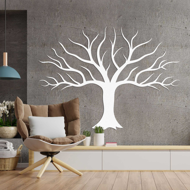 Elegantní dřevěná dekorace stromu zaujme minimalistickým designem a precizním zpracováním.