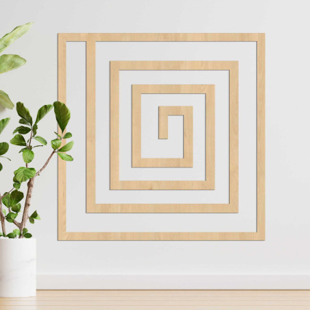 Dřevěná geometrická dekorace - WOORTLE