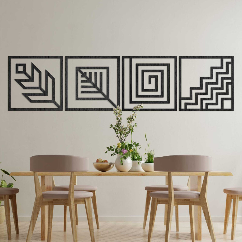 Čtyřdílný obraz na zeď, který dokonale vyplní vaše prostory