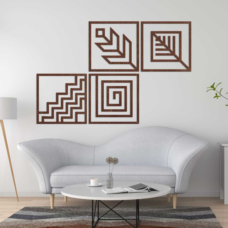 Čtyřdílný obraz na zeď, který dokonale vyplní vaše prostory