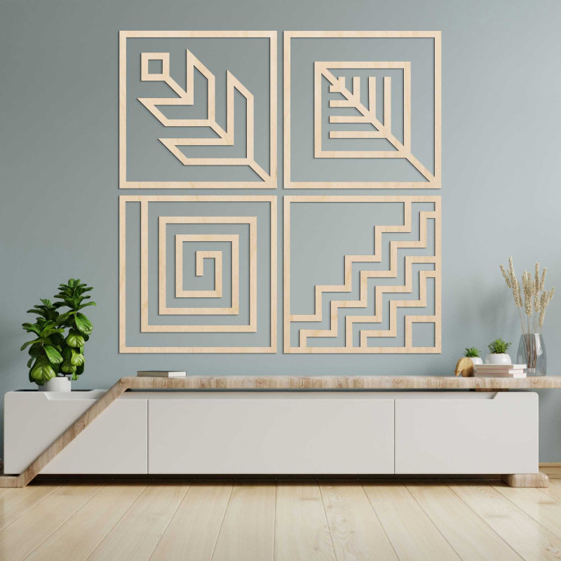 Čtyřdílný obraz na zeď, který dokonale vyplní vaše prostory