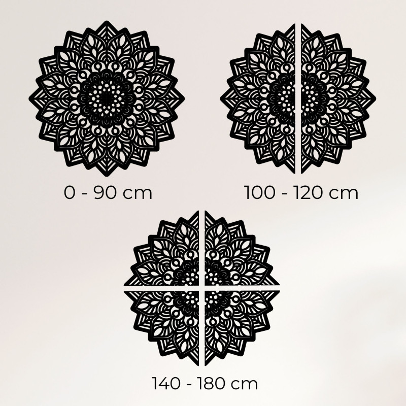 Vyřezávaná dřevěná nástěnná dekorace mandala...