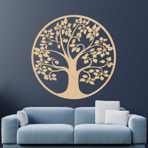 Dřevěný strom života na zdi - DROTO 2