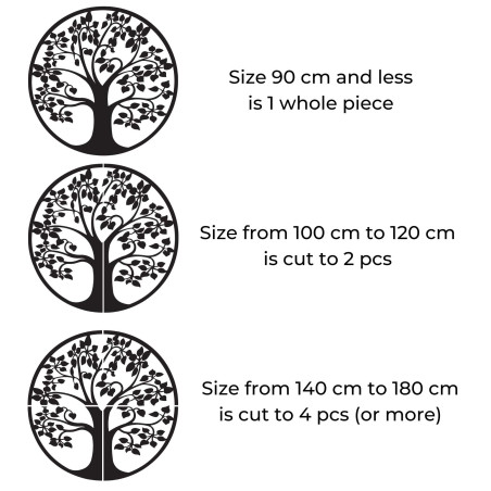 Dřevěný strom života na zdi - DROTO