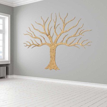 Minimalistický dřevěný Strom života dodá interiéru elegantní přírodní vzhled