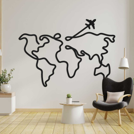 Dřevěná nástěnná mapa - LOTAPO