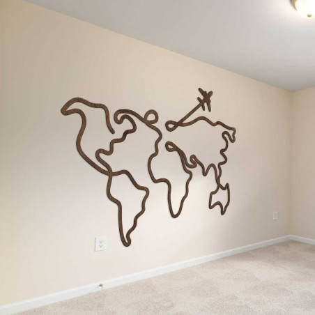 Dřevěná nástěnná mapa - LOTAPO