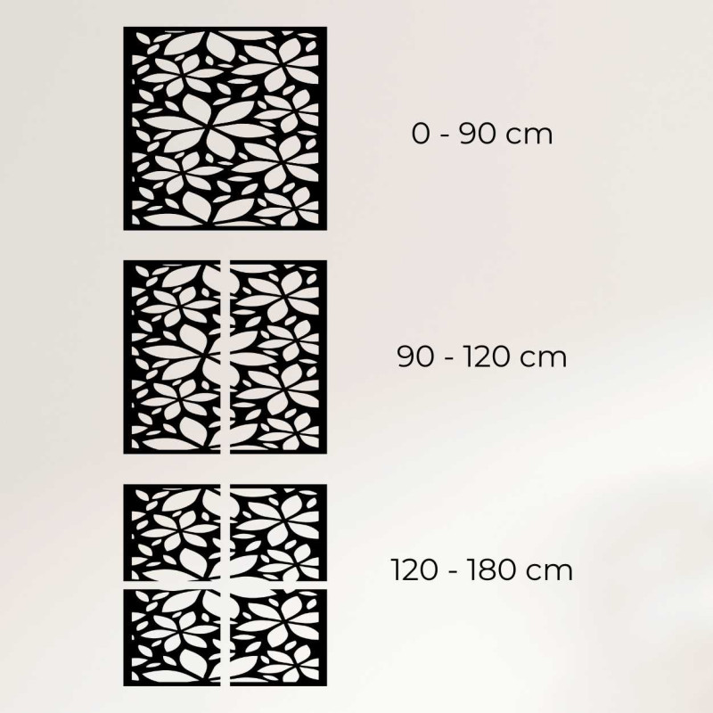 Dřevěný květinový čtverec - BOTANICA