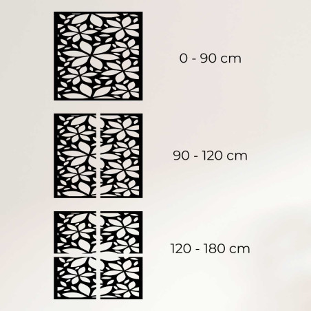 Dřevěný květinový čtverec - BOTANICA