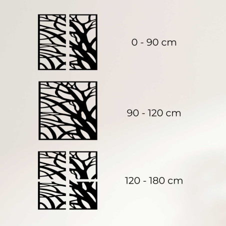 Moderní dřevěný obraz s přírodními liniemi pro elegantní interiér