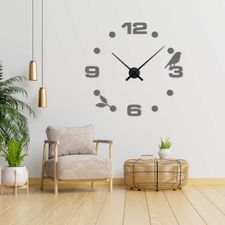 Zrcadlové moderní hodiny na zeď nalepovací - DIYPAJPA