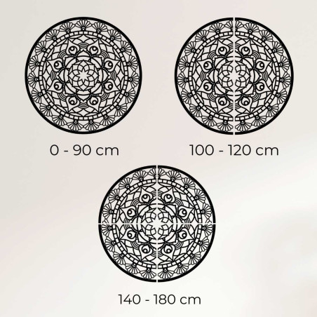 Mandala dřevěná nástěnná dekorace - JOKOPO