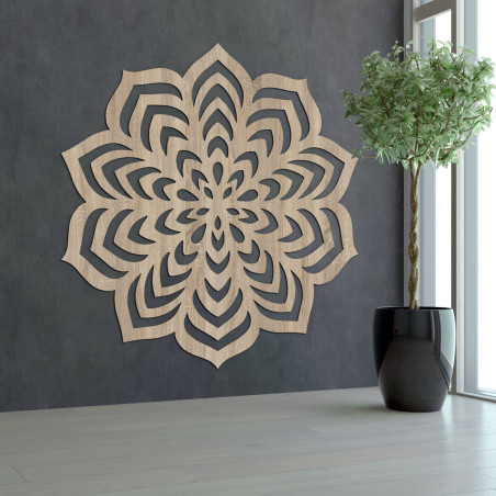 Nástěnný obraz s geometrickým designem a kruhovým tvarem. Nástěnný obraz s geometrickým designem a kruhovým tvarem.
