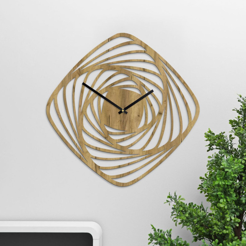 Dřevěné nástěnné hodiny z překližky – přírodní elegance pro váš interiér